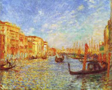Pierre Renoir Grand Canal, Venice Norge oil painting art